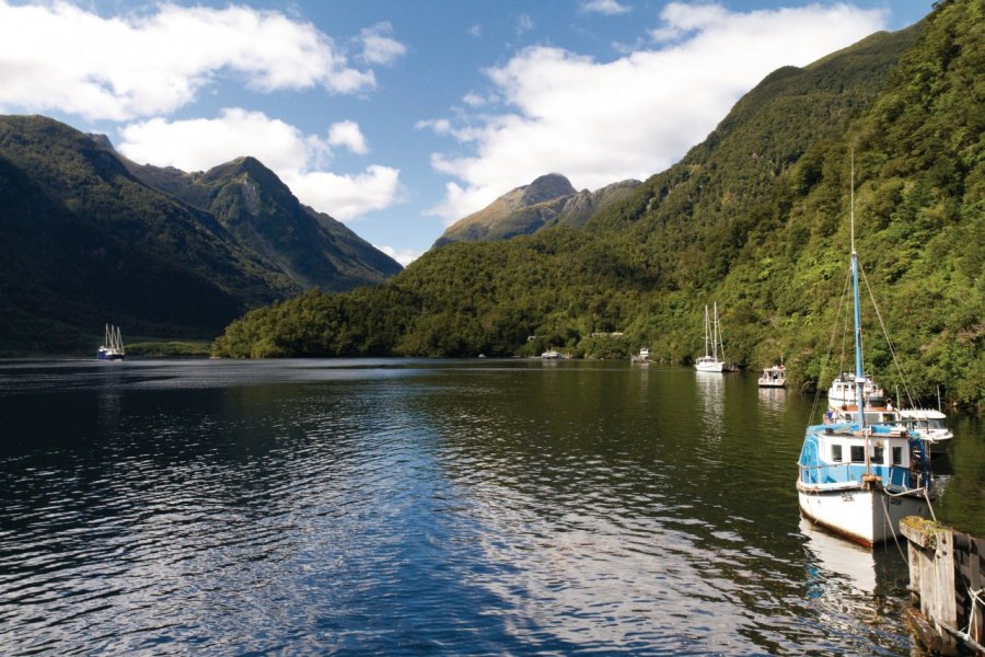 Embarcadère du fiord de Doubtful Sound. Sébastien Closs - Fotolia